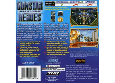 Image Jeux Vidéo Gunstar Future Heroes Game Boy Advance