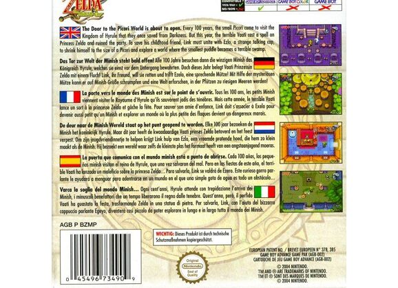 Image Jeux Vidéo The Legend of Zelda The Minish Cap Game Boy Advance