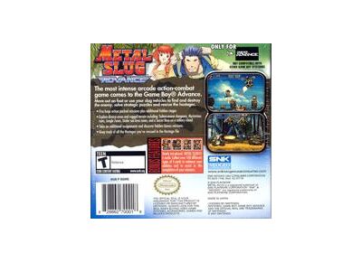 Jeux Vidéo Metal Slug Advance Game Boy Advance