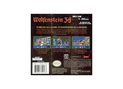 Jeux Vidéo Wolfenstein 3D Game Boy Advance
