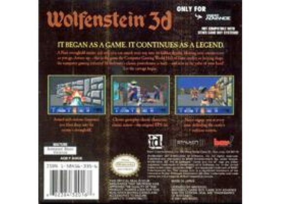 Image Jeux Vidéo Wolfenstein 3D Game Boy Advance
