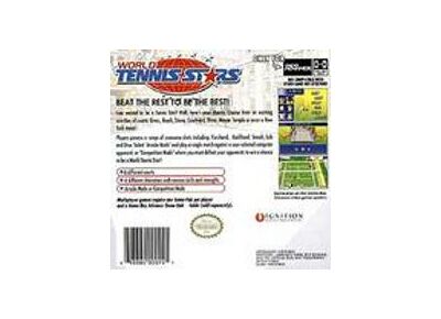 Image Jeux Vidéo World Tennis Stars Game Boy Advance