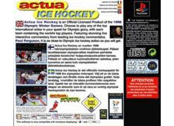 Image Jeux Vidéo Actua Ice Hockey PlayStation 1 (PS1)