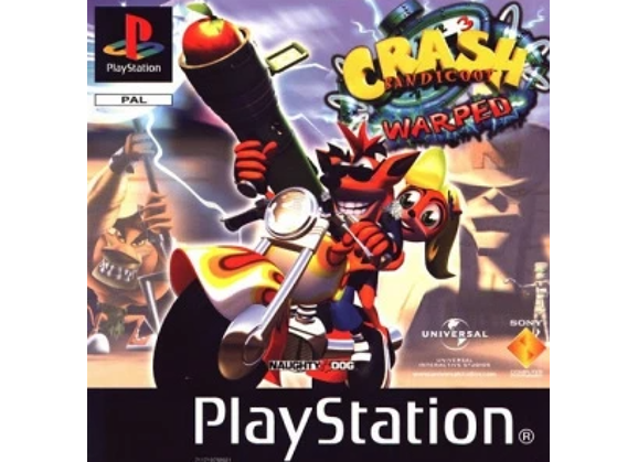 Image Jeux Vidéo Crash Bandicoot Warped PlayStation 1 (PS1)