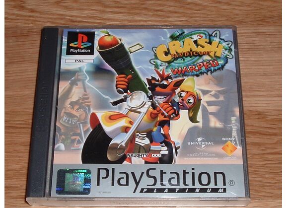 Image Jeux Vidéo Crash Bandicoot Warped Platinum PlayStation 1 (PS1)