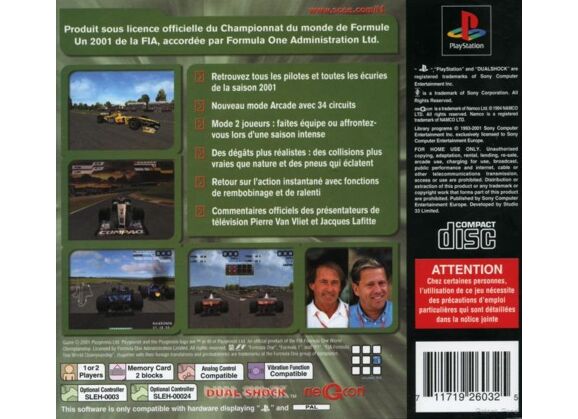 Image Jeux Vidéo Formula One 2001 PlayStation 1 (PS1)