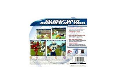 Image Jeux Vidéo Madden NFL 2001 PlayStation 1 (PS1)