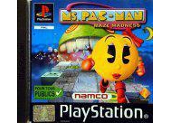 Image Jeux Vidéo Ms. Pac Man Maze Madness PlayStation 1 (PS1)