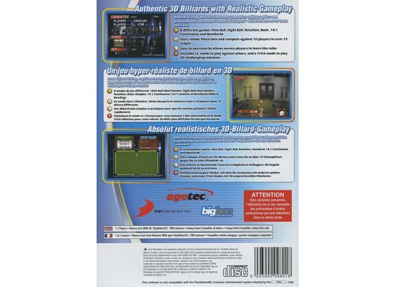 Image Jeux Vidéo Billiards Xciting PlayStation 2 (PS2)