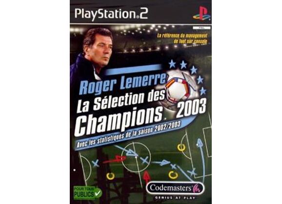 Image Jeux Vidéo Roger Lemerre La Selection Des Champions 2003 (LMA Manager 2003) PlayStation 2 (PS2)