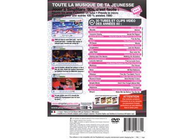 Image Jeux Vidéo Singstar '80s PlayStation 2 (PS2)