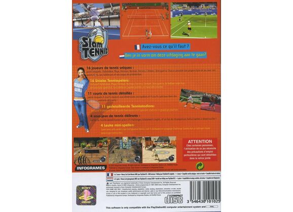 Image Jeux Vidéo Slam Tennis PlayStation 2 (PS2)