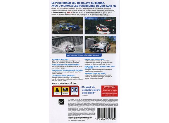 Image Jeux Vidéo Colin McRae Rally 2005 Plus PlayStation Portable (PSP)