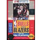 Jeux Vidéo Bulls versus Blazers and the NBA Playoffs Megadrive