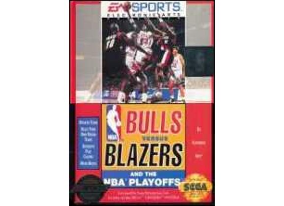 Image Jeux Vidéo Bulls versus Blazers and the NBA Playoffs Megadrive