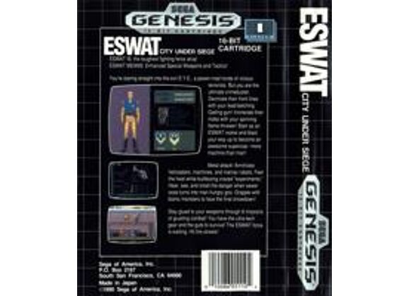 Image Jeux Vidéo ESWAT City Under Siege Megadrive