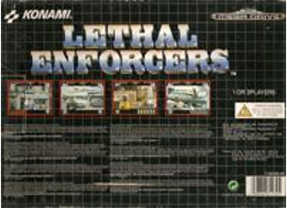Image Jeux Vidéo Lethal Enforcers Megadrive