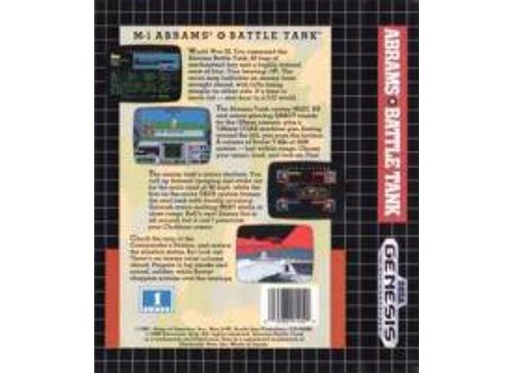 Image Jeux Vidéo M-1 Abrams Battle Tank Megadrive