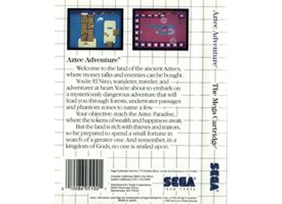 Image Jeux Vidéo Aztec Adventure Master System