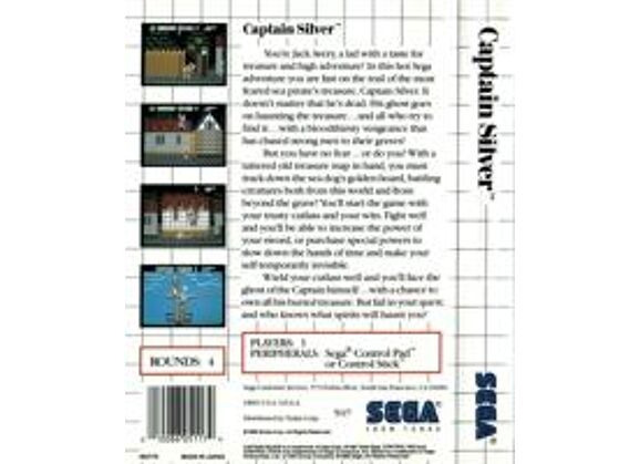 Image Jeux Vidéo Captain Silver Master System
