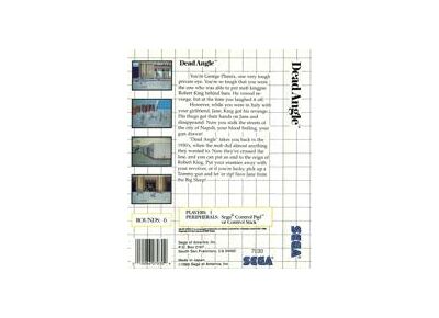 Image Jeux Vidéo Dead Angle Master System