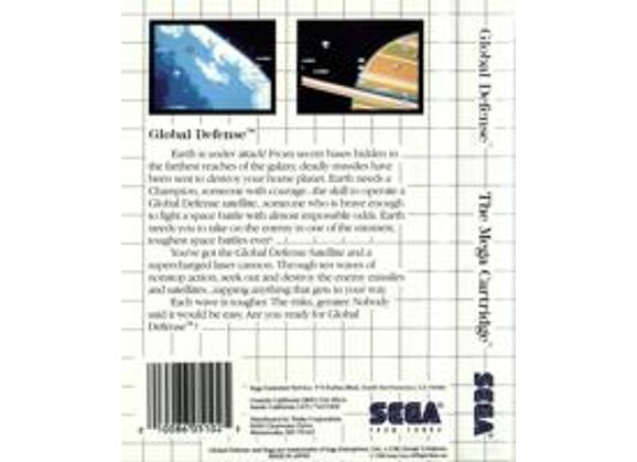 Image Jeux Vidéo Global Defense Master System