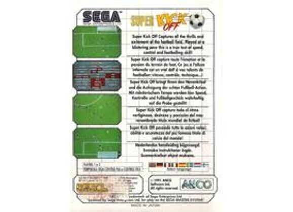 Image Jeux Vidéo Super Kick Off Master System