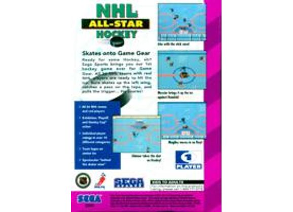 Image Jeux Vidéo NHL All-Star Hockey Game Gear