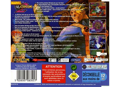 Jeux Vidéo Marvel vs. Capcom 2 New Age of Heroes Dreamcast