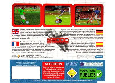 Jeux Vidéo Sega Worldwide Soccer 2000 Dreamcast