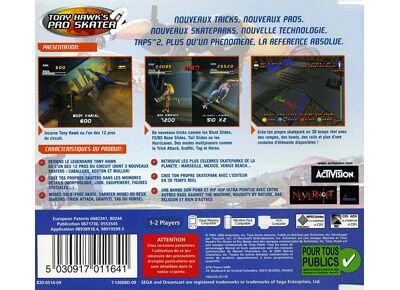 Jeux Vidéo Tony Hawk's Pro Skater 2 Dreamcast