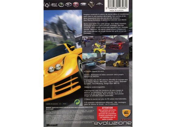 Image Jeux Vidéo Racing Evoluzione Xbox
