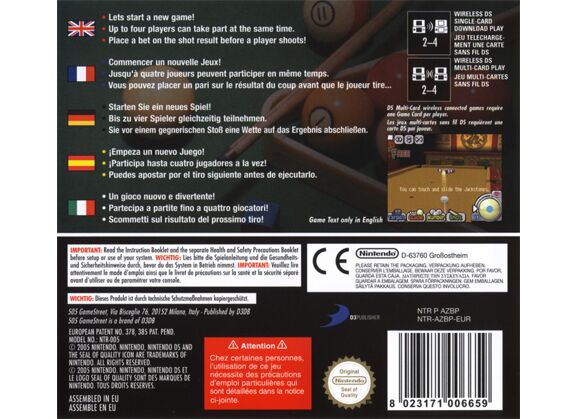 Image Jeux Vidéo Billard Action DS