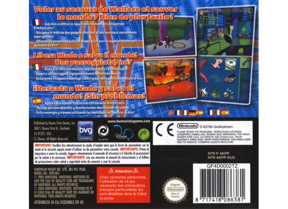 Image Jeux Vidéo Disney's Kim Possible Kimmunicator DS