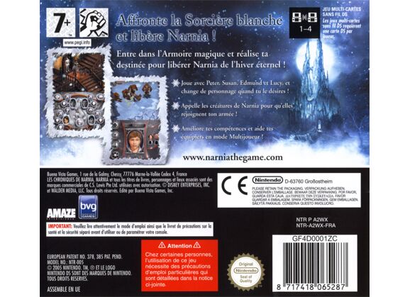 Image Jeux Vidéo Le monde de Narnia - Chapitre 1 Le Lion, la Sorciere et l'Armoire Magique DS