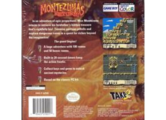 Image Jeux Vidéo Montezuma's Return Game Boy Color