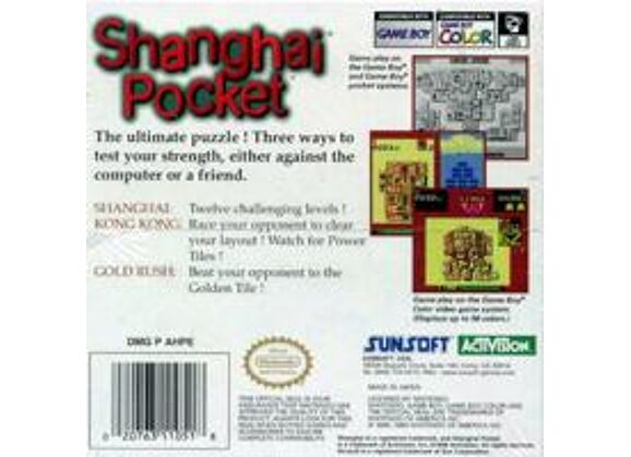 Image Jeux Vidéo Shanghai Pocket Game Boy Color
