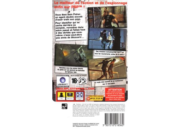 Image Jeux Vidéo Splinter Cell Essentials PlayStation Portable (PSP)