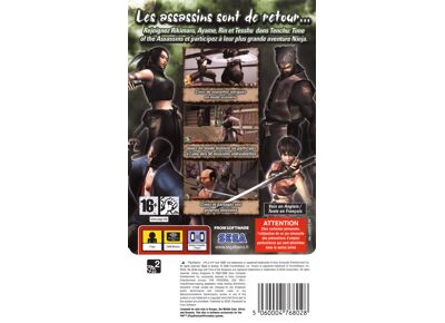 Jeux Vidéo Tenchu Time of the Assassins PlayStation Portable (PSP)