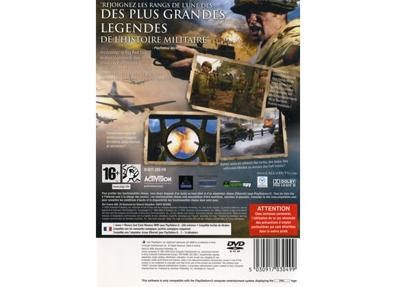 Image Jeux Vidéo Call of Duty 2 Big Red One PlayStation 2 (PS2)
