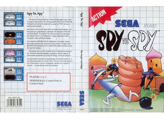 Image Jeux Vidéo Spy Vs. Spy Master System