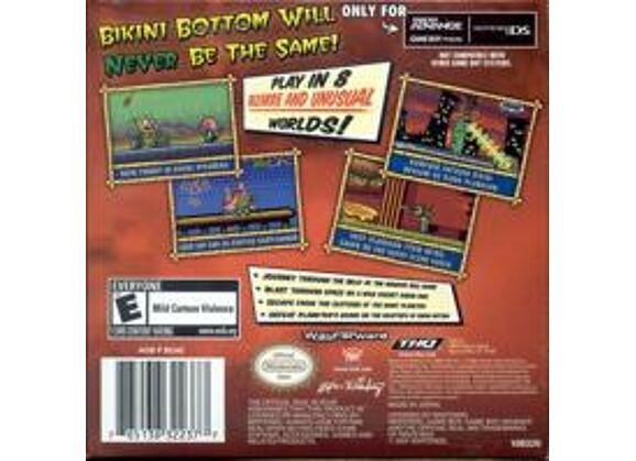 Image Jeux Vidéo SpongeBob SquarePants Creature from the Krusty Krab Game Boy Advance