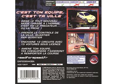 Jeux Vidéo Need for Speed Carbon Game Boy Advance