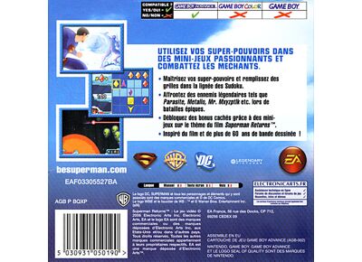 Jeux Vidéo Superman Returns Game Boy Advance