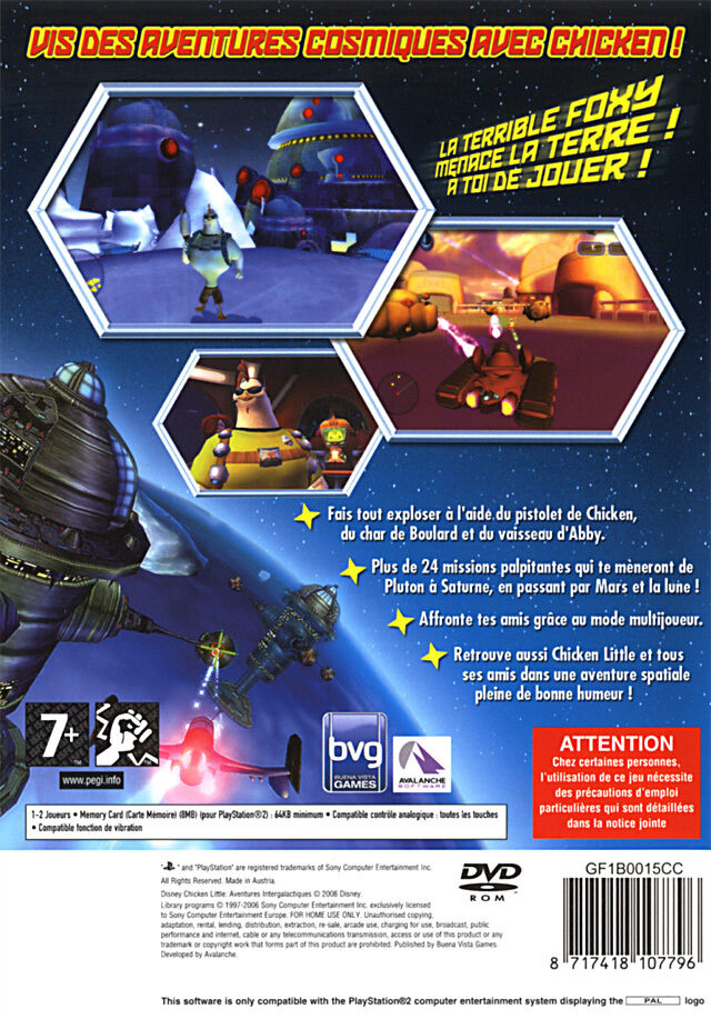 Jeux Vidéo Disney's Chicken Little Aventures Intergalactiques