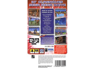 Image Jeux Vidéo Sega Megadrive Collection PlayStation Portable (PSP)