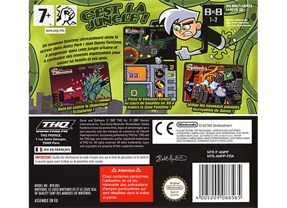 Image Jeux Vidéo Danny Phantom La Jungle Urbaine DS