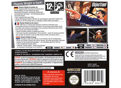 Jeux Vidéo Phoenix Wright Ace Attorney Justice for All DS