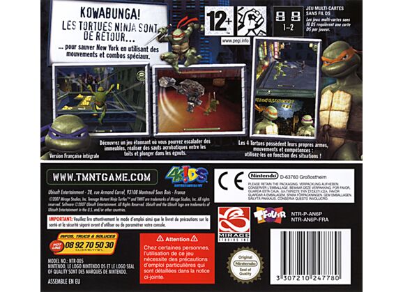 Image Jeux Vidéo Teenage Mutant Ninja Turtles (TMNT) DS