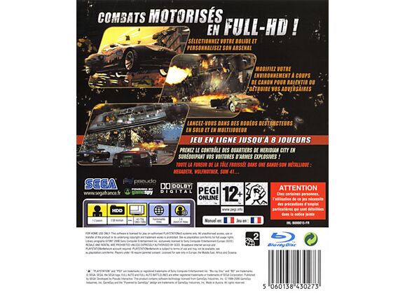 Image Jeux Vidéo Full Auto 2 Battlelines PlayStation 3 (PS3)